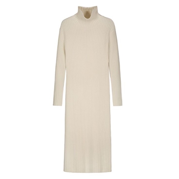 Almada Label Sue Cream coloured Wool maxi dress Size S - Picture 1 of 10